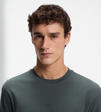 BOSS Chemise unie verte