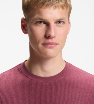 BOSS Rib T-shirt medium red