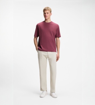 BOSS Rib T-shirt medium red