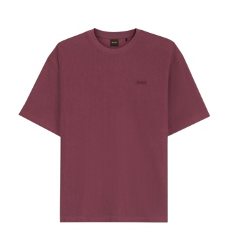 BOSS Rib T-shirt medium red