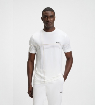 BOSS Hvid TOC Check T-shirt