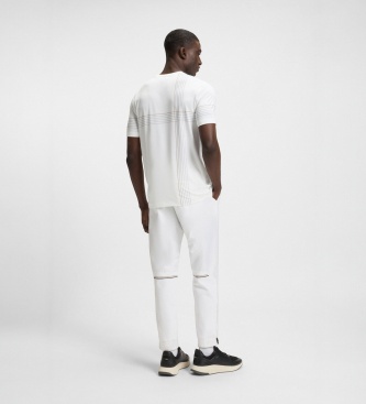 BOSS Hvid TOC Check T-shirt
