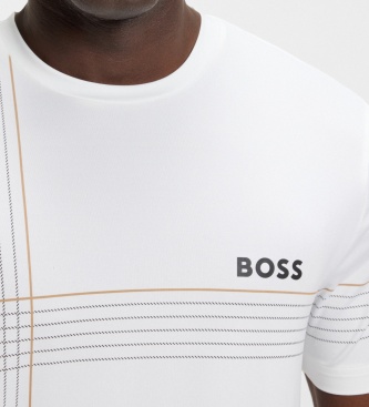 BOSS Hvid TOC Check T-shirt