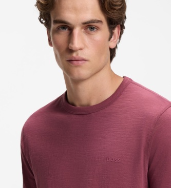 BOSS T-shirt Tegood couleur rouge moyen