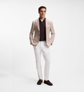 BOSS Donkerbruine Tevan mocassins