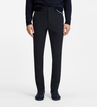 BOSS Calça Goc Birdie azul-marinho