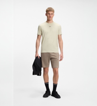 BOSS Light beige Active T-shirt