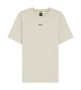 BOSS Light beige Active T-shirt