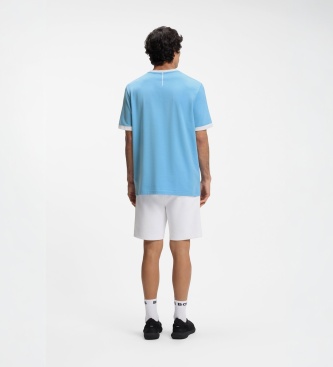 BOSS Camiseta con bandera azul claro
