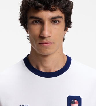 BOSS Maillot avec drapeau blanc