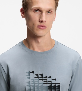 BOSS T-shirt Network Flag gris foncé