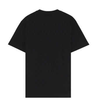 BOSS Tee-shirt jacquard à carreaux noir
