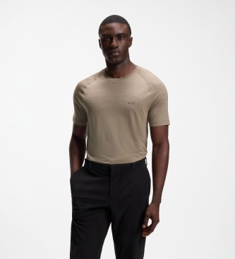 BOSS T-shirt marron clair