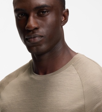 BOSS T-shirt marron clair