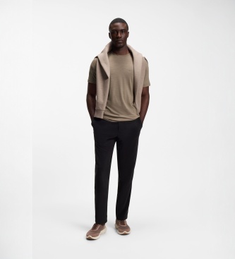 BOSS T-shirt marron clair