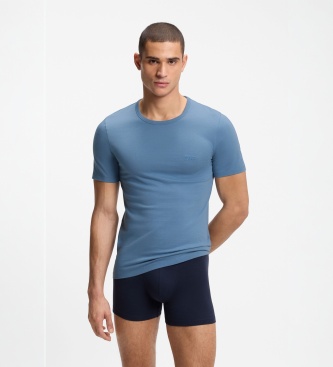 BOSS Set 3 T-Shirts Classic blau, weiß