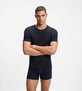 BOSS Set 3 T-Shirts Classic blau, weiß