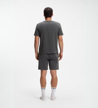 BOSS T-Shirt mittelgrau