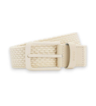 BOSS Ceinture tressée avec boucle couleur beige