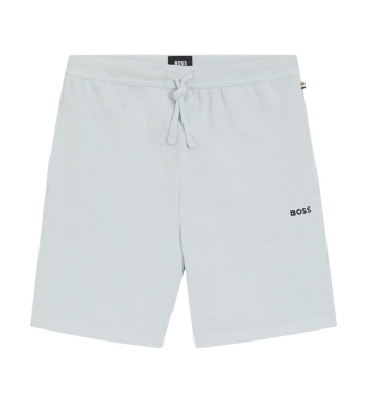 BOSS Light blue waffle shorts