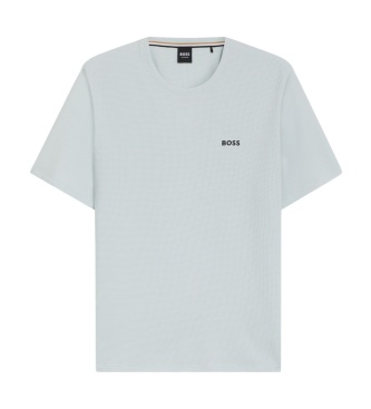 BOSS Waffel-T-Shirt hellblau