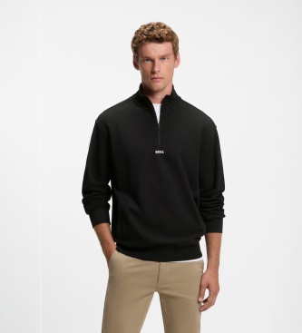 BOSS Sweatshirt Smallzip schwarz