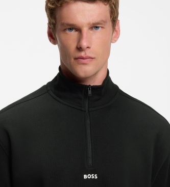 BOSS Sweatshirt Smallzip schwarz