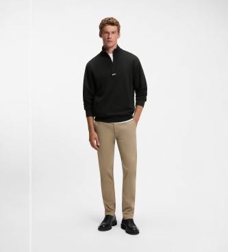 BOSS Sweatshirt Smallzip schwarz