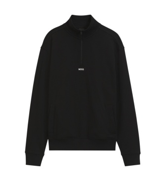 BOSS Sweatshirt Smallzip schwarz