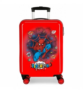 Joumma Bags Valigia Spiderman Pop Cabin rossa rigida -38x55x20cm-