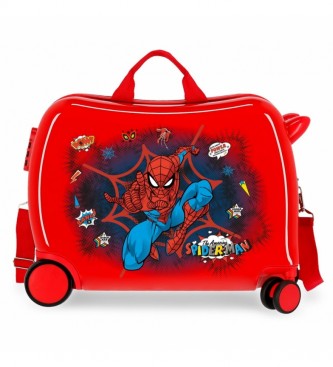 Joumma Bags Walizka dziecięca Spiderman Pop czerwona -38x50x20cm
