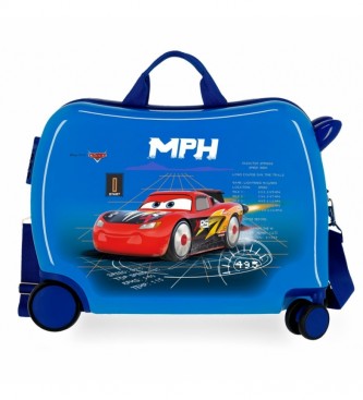Joumma Bags Cars Rocket Racing children's suitcase blue -38x50x20cm