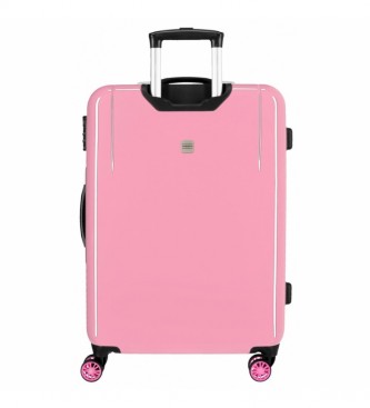 Movom Valise moyenne Movom Be Happy Pink Rigide -48x68x26cm