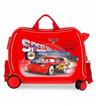 Joumma Bags Cars Speed Trails Kinderkoffer 2 Multidirectionele Wielen rood -38x50x20cm