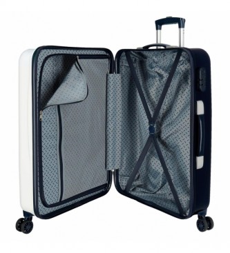 Joumma Bags Set valigie Bia Jeans rigido multicolor -38x55x20cm / 48x68x26cm-