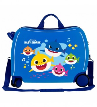Joumma Bags Baby Shark My Ocean Sharks blue suitcase -38x50x20cm