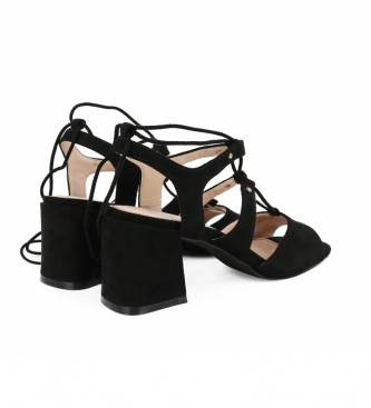 Chika10 Sandals Noelia 04 black -Heel height: 9cm