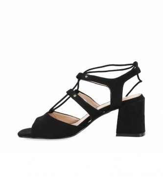 Chika10 Sandals Noelia 04 black -Heel height: 9cm