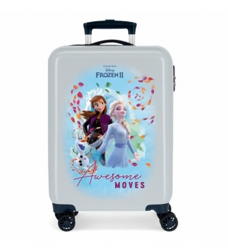 Joumma Bags Frozen Awesome Moves Cabin Koffer blauw stijf -38x55x20cm