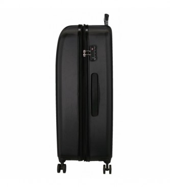 Movom Large suitcase Movom Riga Rigid black -56x80x29cm