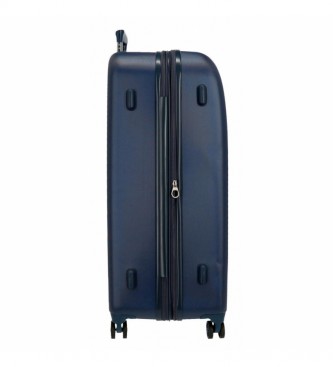 Movom Movom Riga Ensemble de bagages rigides bleu foncé -40x55x20cm/49x70x27cm/56x80x29cm