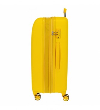 Movom Set di valigie rigide Movom Riga giallo -40x55x20/49x70x27cm
