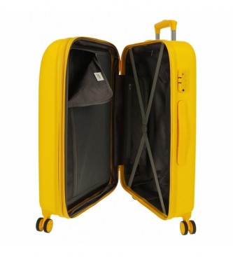 Movom Ensemble de valises rigides Movom Riga jaune -40x55x20/49x70x27cm