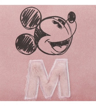 Disney Mickey Le Blogger Sac  fesses rose -17x12x6cm