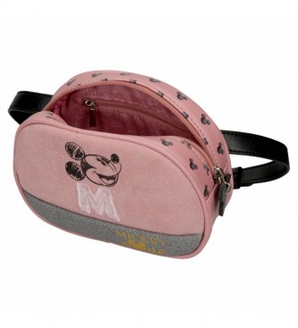 Disney Mickey O Blogger Bum saco cor-de-rosa -17x12x6cm