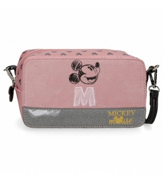 Disney Mickey The Blogger Saco de tiracolo Pequena cor-de-rosa -19,5x11,5x7,5cm