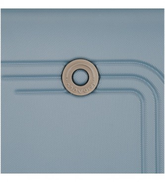 Movom Grande valise Movom Riga Rigide bleu clair -56x80x29cm