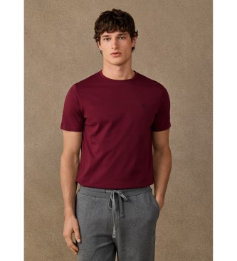 Hackett London T-shirt H Small Logo bordeaux
