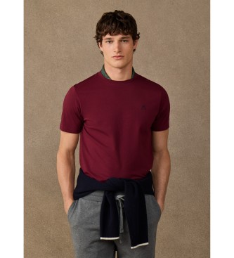 Hackett London T-shirt H Small Logo bordeaux