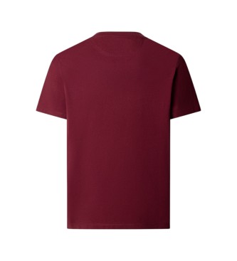 Hackett London T-shirt H Small Logo bordeaux